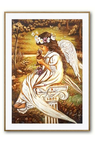 Ікона з бурштину Ангел 