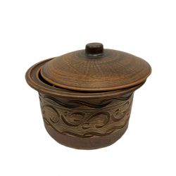 Червоний глиняний посуд Каструля (1.8 л)