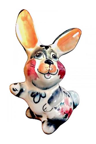 Figurine with gel painting Bunny Lapik (colored)
