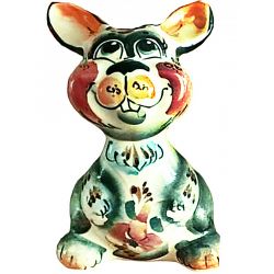 Figurine with gel painting Bunny Veselchak (colored)