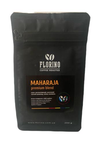 Кава натуральна насичений чорний шоколад, горіхи, карамельMAHARAJA (250 Г) 