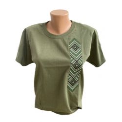 Футболка Вишиванка (зелена)