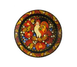 Тарілка розписана Півник 1 20см 