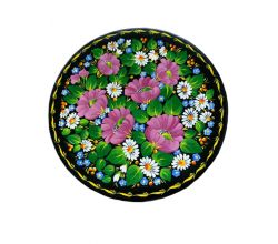 Тарілка розписана Барвисті  сади 22см 