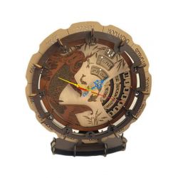 Годинник із дерева HandMade «Риба Кої» (діаметр 25 см)