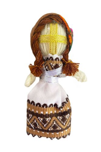 Лялька-мотанка на магніті Маківка 10 см.