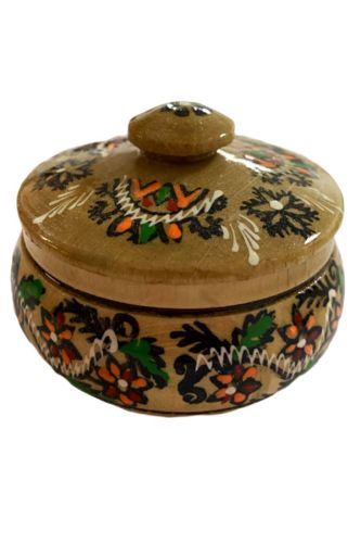 Drewniana solniczka Ornament