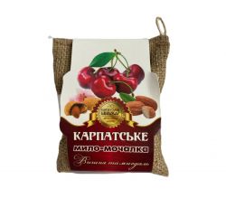 Мочалка для тіла Карпатський миловар / Вишня та мигдаль 