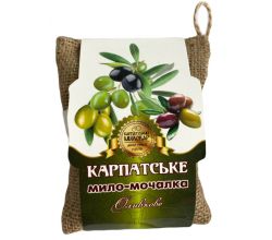 Мочалка для тіла Карпатський миловар / Оливкове 