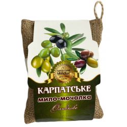 Мочалка для тіла Карпатський миловар / Оливкове 