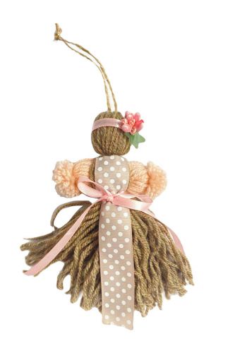 Лялька-мотанка з нитки №1 (15 см)