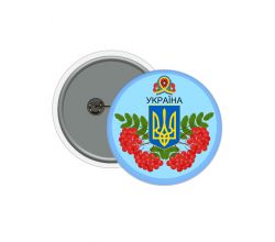 Значок круглий Калина з гербом