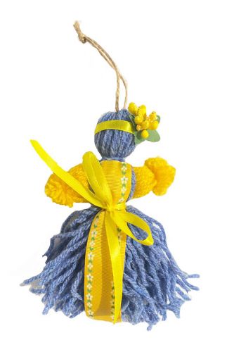 Лялька-мотанка з нитки №2 (15 см)