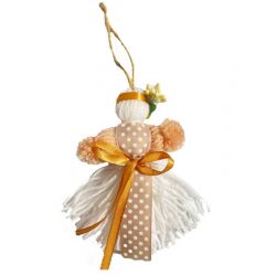 Лялька-мотанка з нитки №7 (15 см)