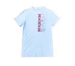 T-shirt Poppies in an ornament (white)