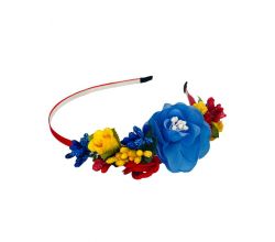 Обруч Весняний цвіт різнобарвні троянди