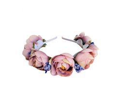 Обруч Пишні півонії бузковий