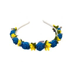 Обруч Роза малая синий vnk0025