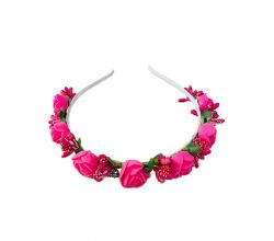 Obręcz Mała różyczka różowa