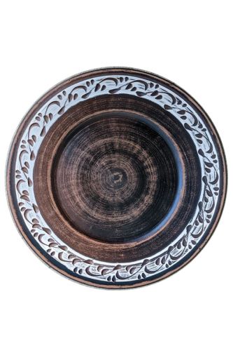 Тарілка плоска Ангоб