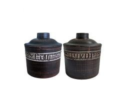 Набір кераміка сіль/цукор Ангоб