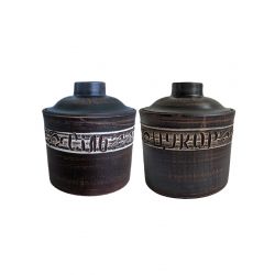 Набір кераміка сіль/цукор Ангоб