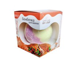 Бомбочка для ванни журавлина та мед 120 г 