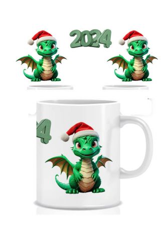 Керамічне горнятко Дракон-санта dra-0002