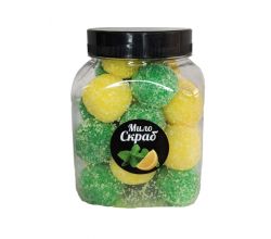 Soap-scrub balls for the body Freshness of mint and lemon