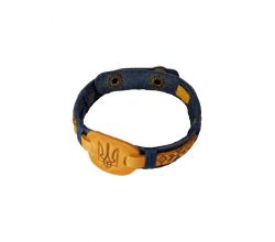 Браслет  Герб-вишиванка-шкіра 100%