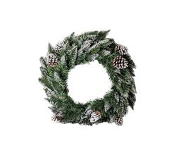 Новорічний декоративний вінок 45 см