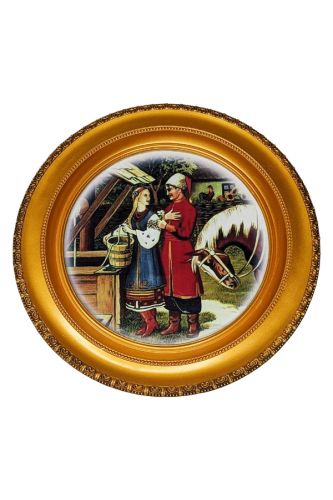 Декоративная подвесная тарелка Ой чей то конь стоит KD065948 Декоративная подвесная тарелка Ой чей то конь стоит KD065948