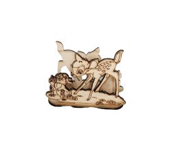 Серветниця дерев’яна Бембі