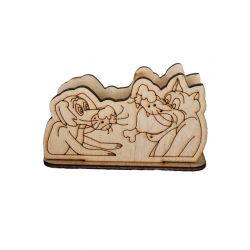 Серветниця дерев’яна Вовк і пес