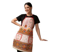  Фартух лляний Карпатський орнамент (75х55 см.)