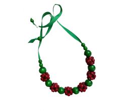 Naszyjnik czerwono-zielony Berry