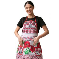 Фартух лляний Маки (75х55 см.)