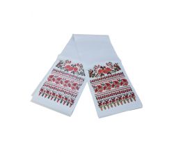 Ręcznik z motywem Czerwone kwiaty 150*25 mm