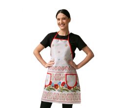 Фартух лляний Сірий мак (75х55 см.)