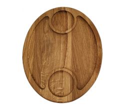 Менажниця дубова овальна №2 28*35 см