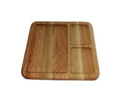 Менажниця дубова квадратна №2 30*30 см