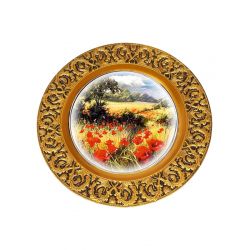 Декоративна підвісна тарілка Макове поле (22 см)