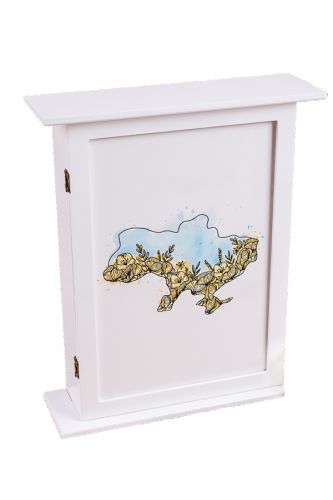 Ключниця дерев'яна Карта України