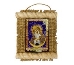 Іконка на мішковині №14