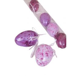 Яйця в тубусі фіолетові 6 шт