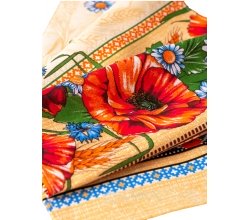 Рушник лляний Мак-колосок 75х33 см