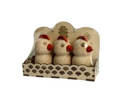 Set for Spices 3 cockerel (wood)