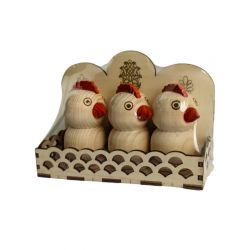 Набір для спецій 3 півники (дерево)