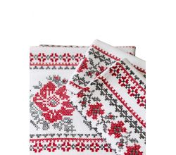 Рушник лляний Білий орнамент 75х33 см