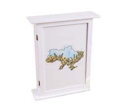 Ключниця дерев'яна Карта України